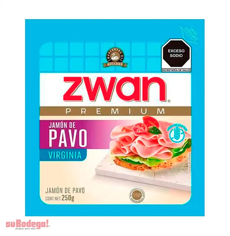 Jamón de Pavo Virginia Zwan 250 gr.