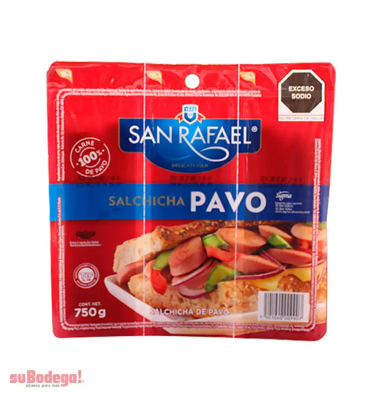 Salchicha de Pavo San Rafael 750 gr.
