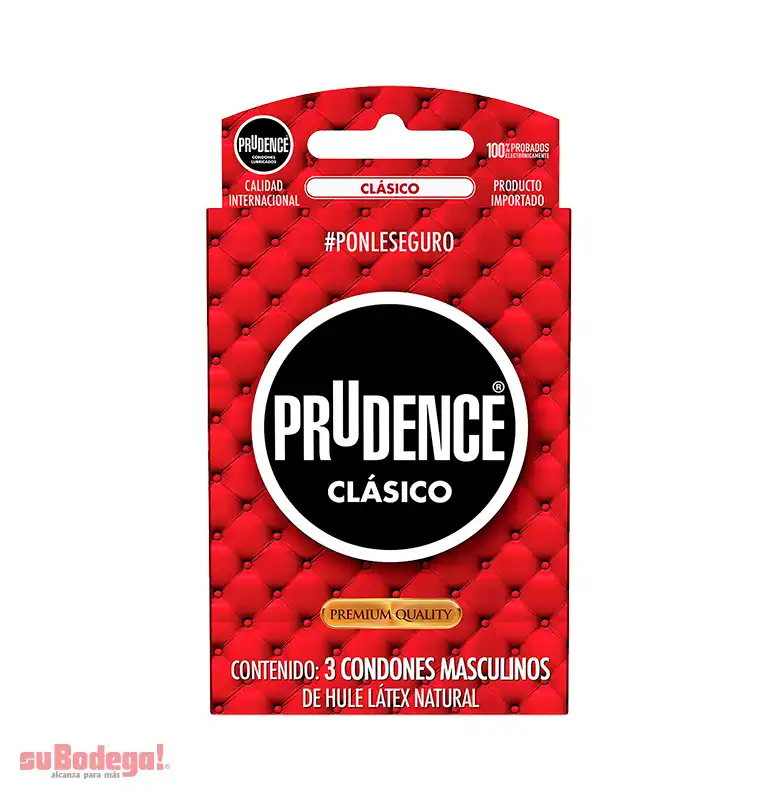 Preservativo Prudence Clásico 3 pz.