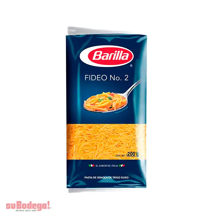 Pasta Barilla Fideo Número 2 200 gr.
