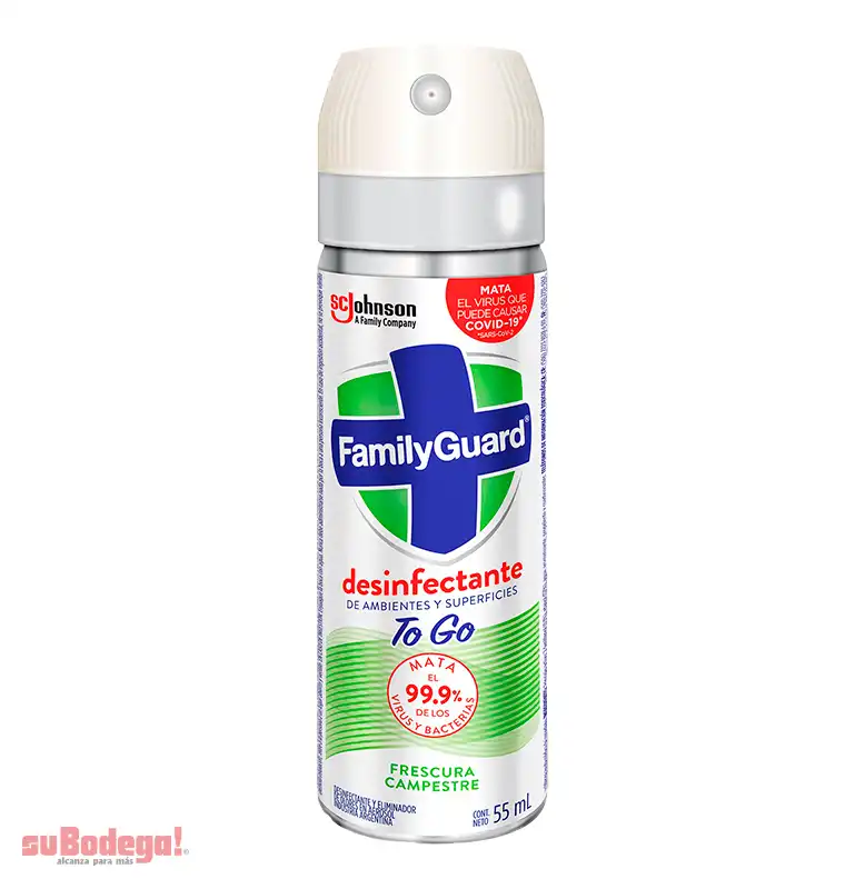Desinfectante Family Guard To Go Aerosol 55 ml.