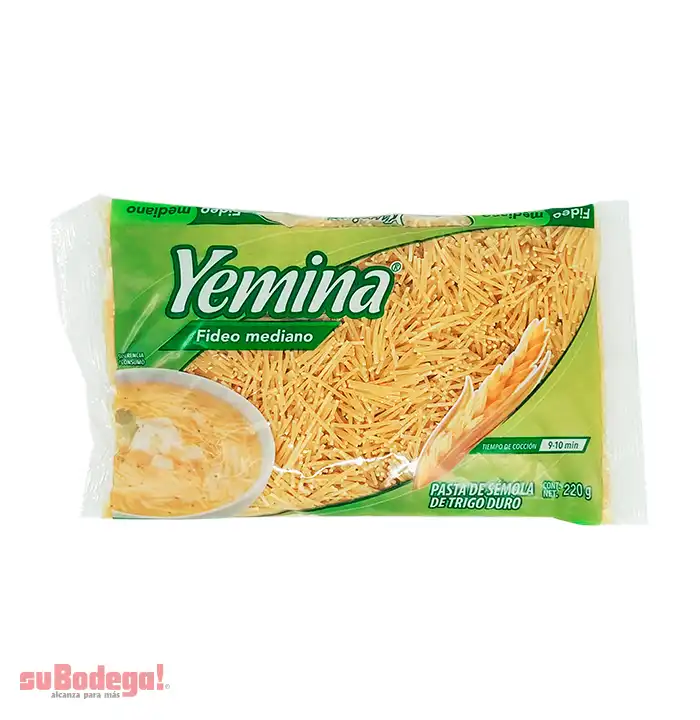 Pasta Yemina Fideo Mediano 220 gr.