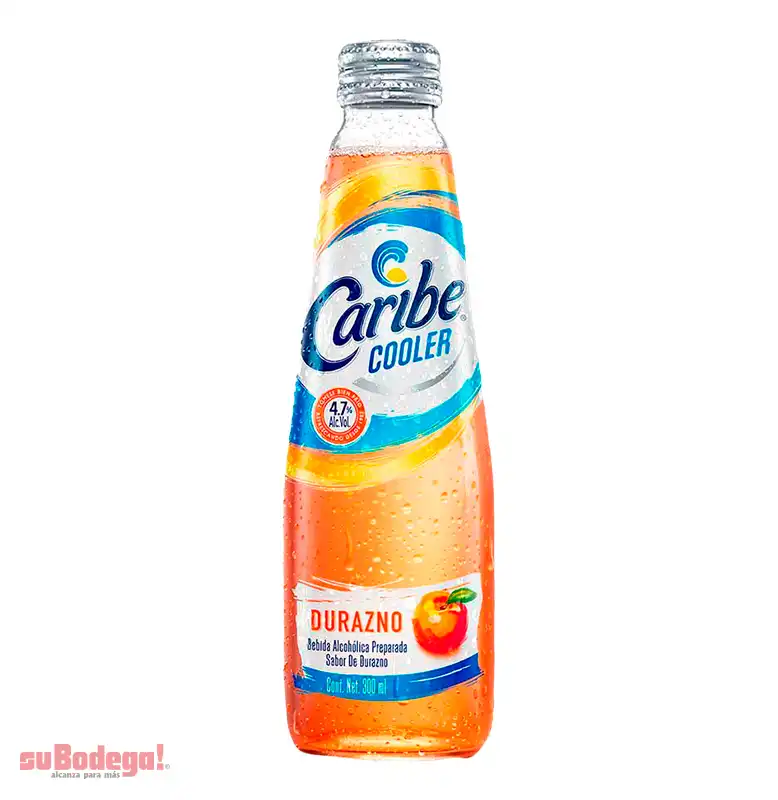 Bebida Caribe Cooler Durazno 300 ml.