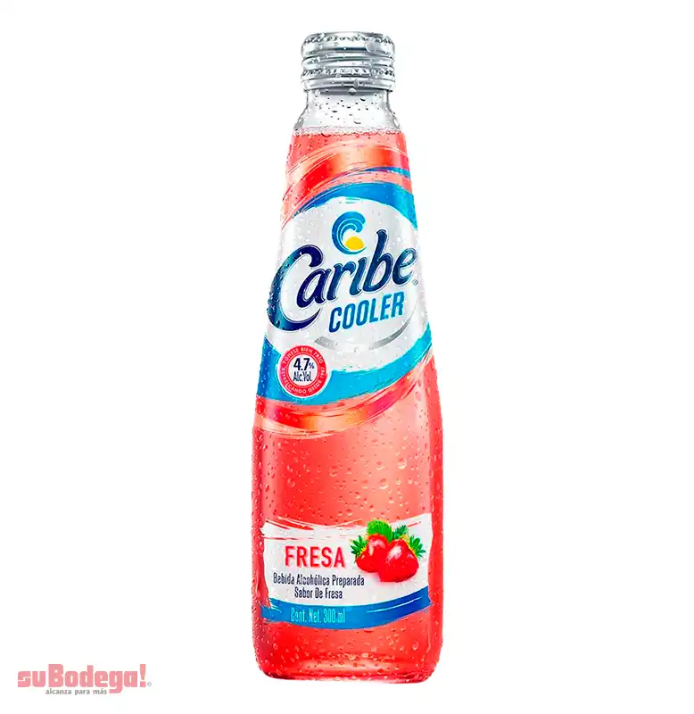 Bebida Caribe Cooler Fresa 300 ml.