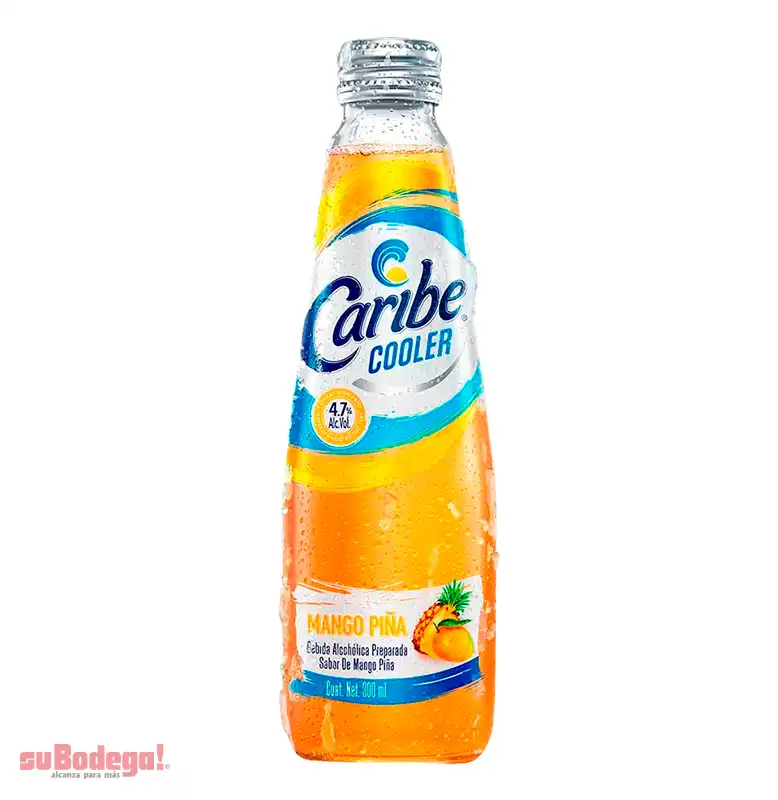 Bebida Caribe Cooler Mango Piña 300 ml.