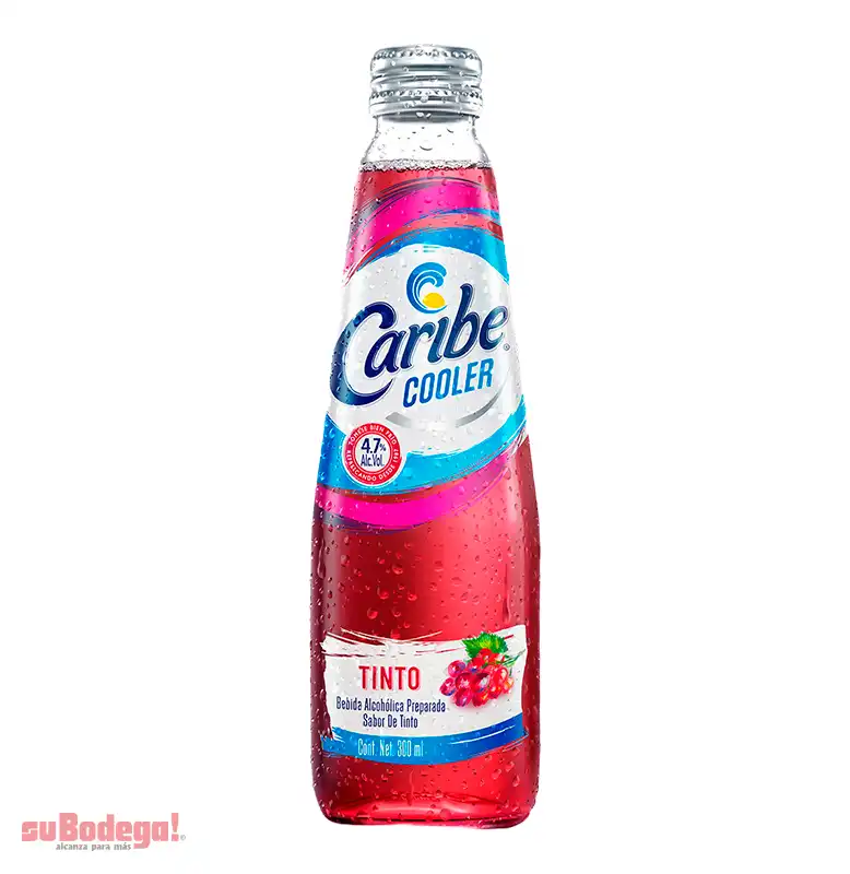 Bebida Caribe Cooler Tinto 300 ml.