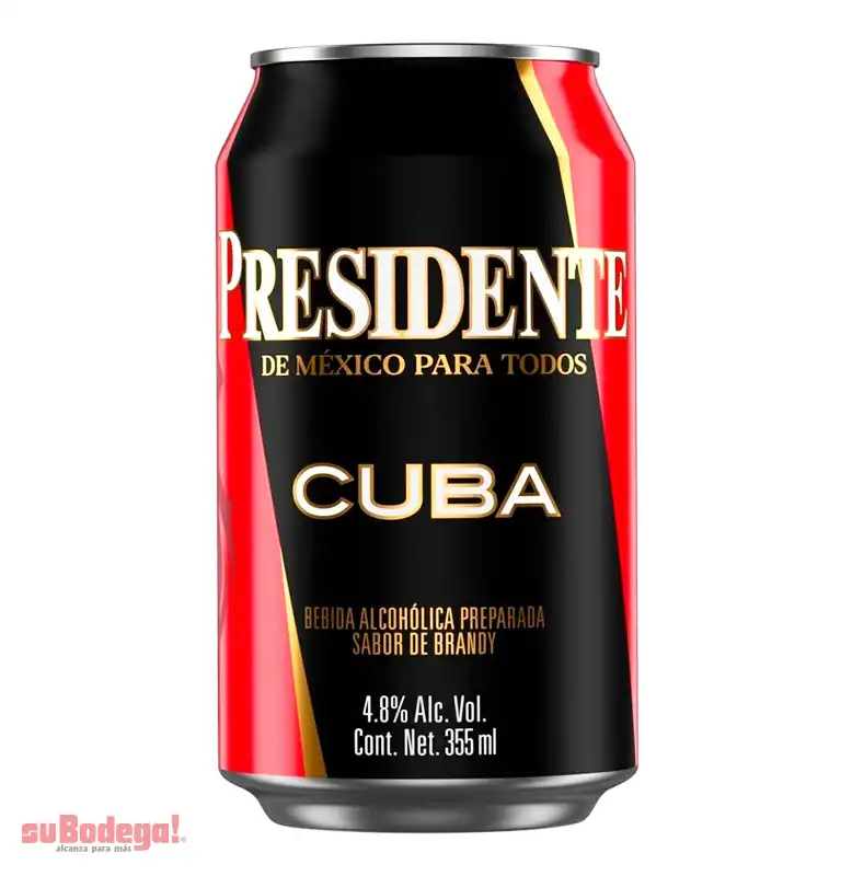 V.BEBIDA PRESIDENTE CUBA 355 ML.