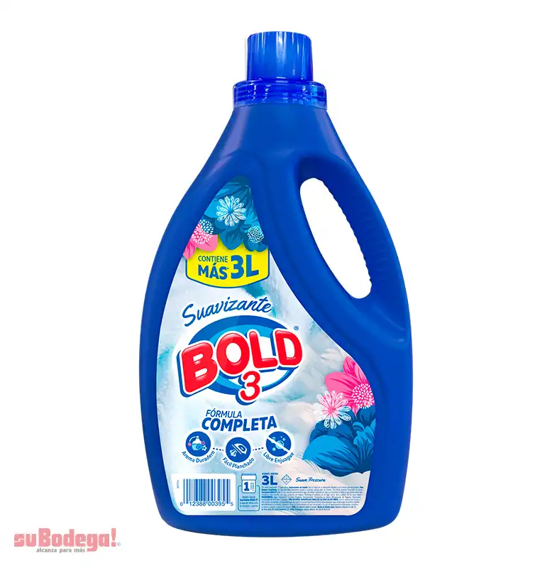 Suavizante Bold 3 Suave Frescura 3 lt