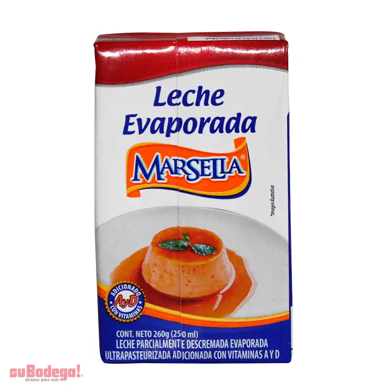 Leche Marsella Evaporada 250 Ml.