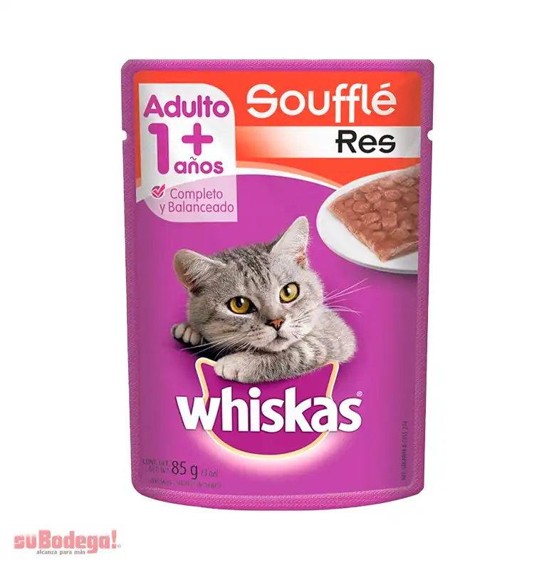 Alimento Whiskas Souffle Res Adulto 85 g