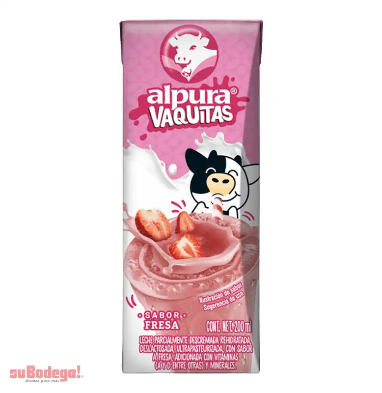 Leche Alpura Fresa 200 Ml.