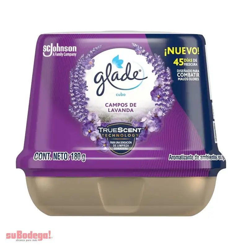 Aromatizante Glade Campos Lavanda Cubo 180 Gr