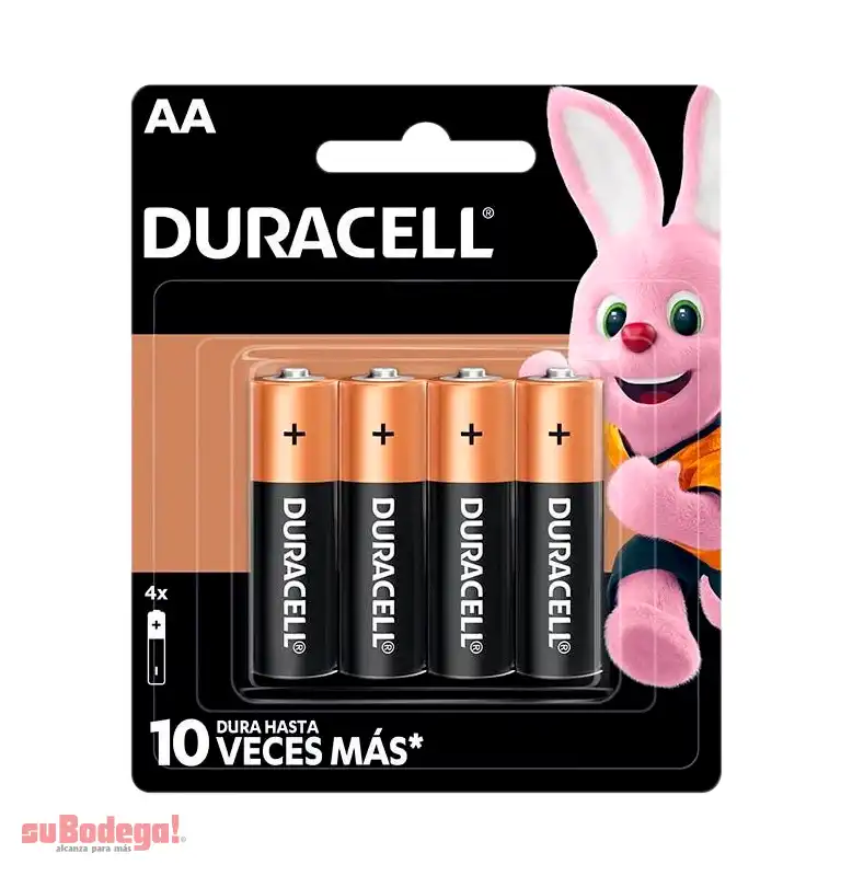 Bateria Duracell Aa 4 Pz.