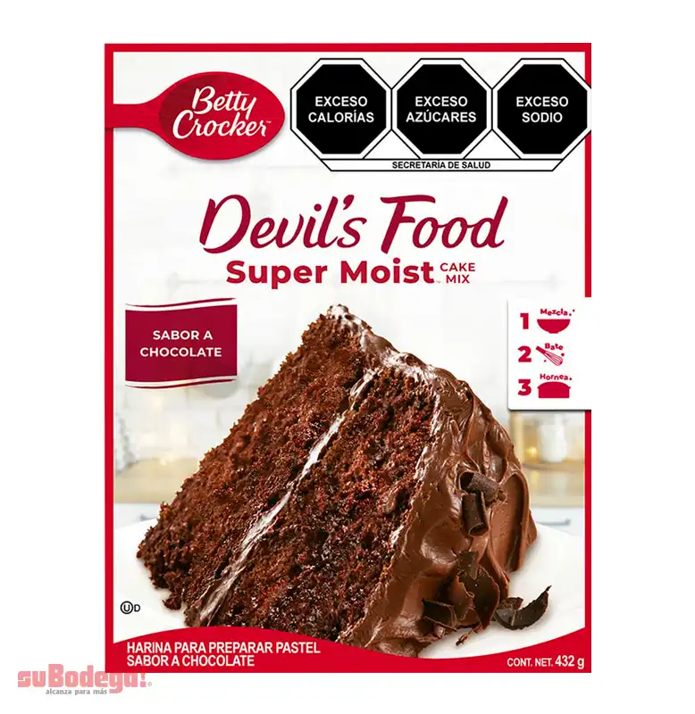 Harina para Pastel Betty Crocker Devils Food 375 Gr