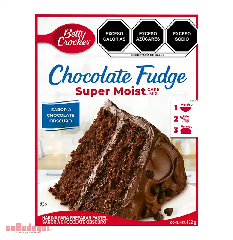 Harina para Pastel Betty Crocker Chocolate Fudge 375 Gr