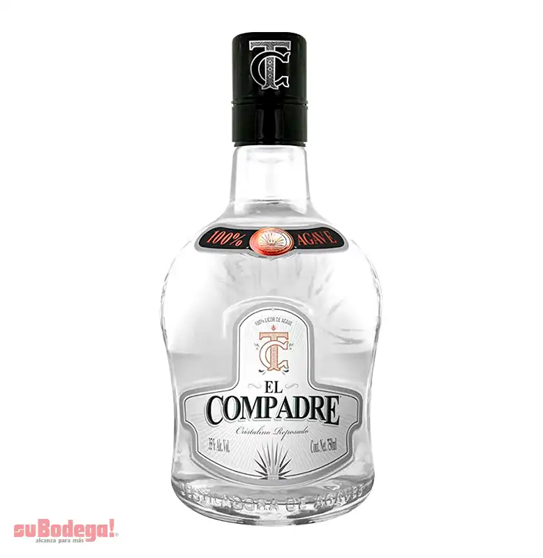 Destilado de Agave El Compadre Cristalino 750 ml