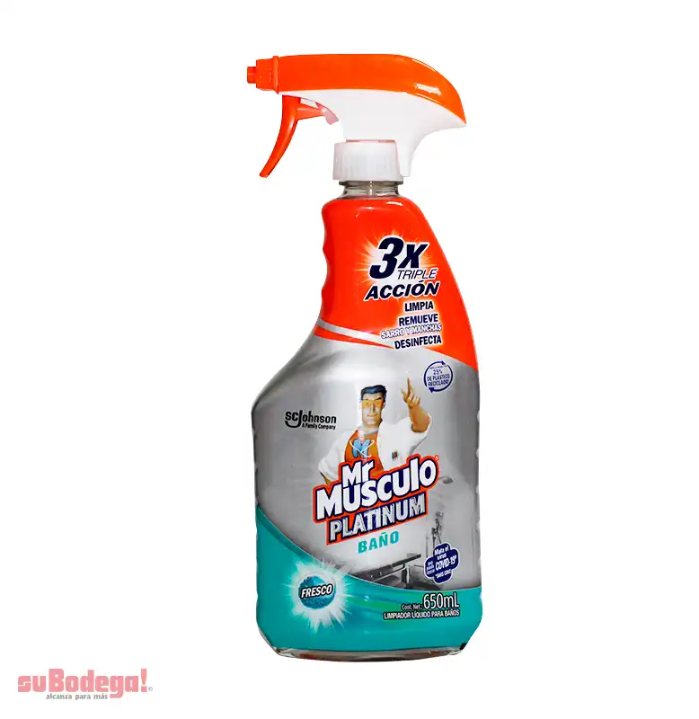 Limpiador MR.Musculo Baño Platinum 650 ML.