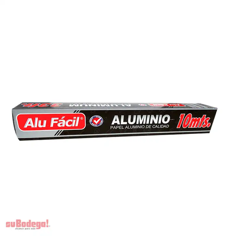 Papel Aluminio Alufácil 10 Mt X 30 Cm.