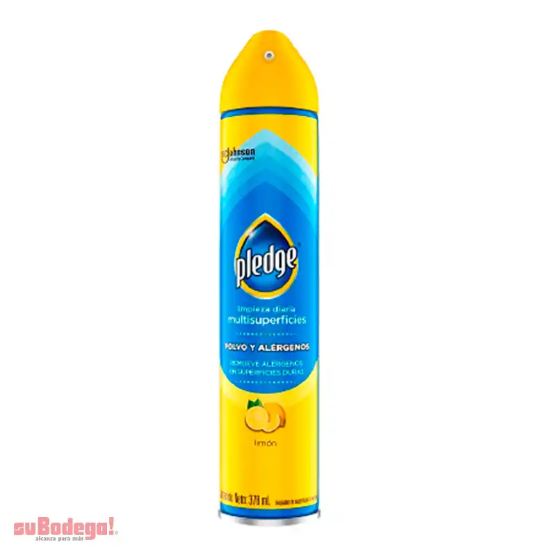 Limpiador Pledge Multisuperficies Limon 378 Ml.