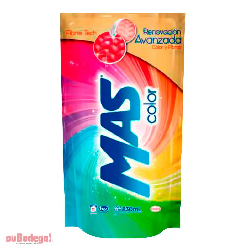 Detergente MAS Color Líquido 830 ml