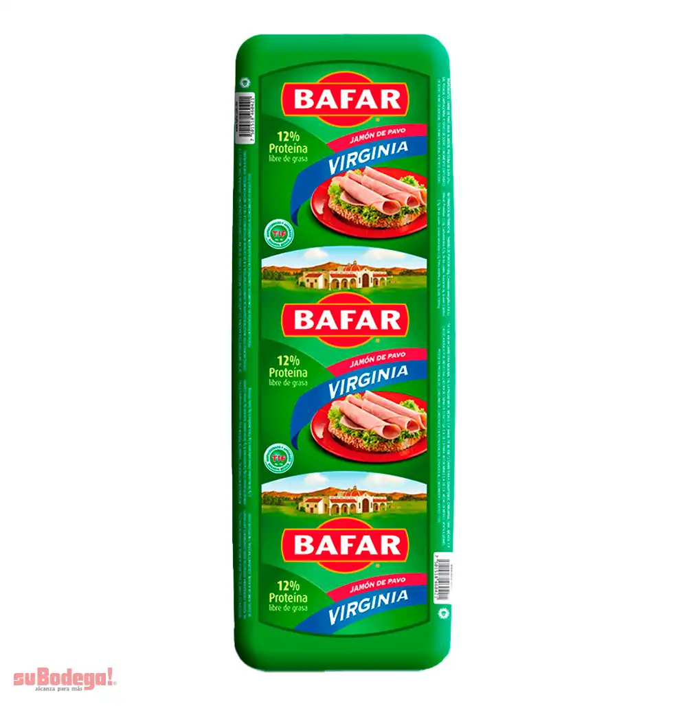 Jamón de Pavo Virginia Bafar 1 Kg.