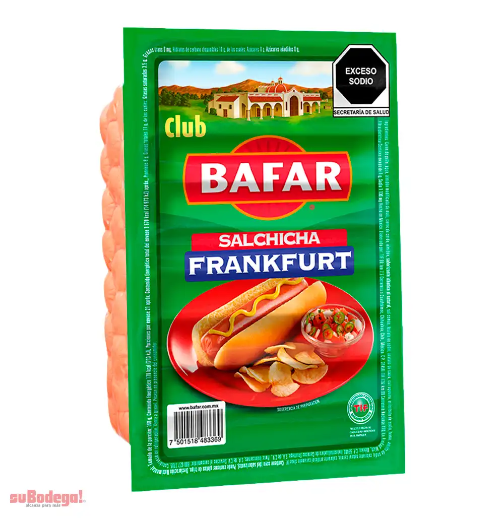 Salchicha Frankfurt Bafar 1 Kg.