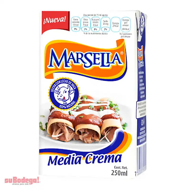 Media Crema Marsella 250 Ml.