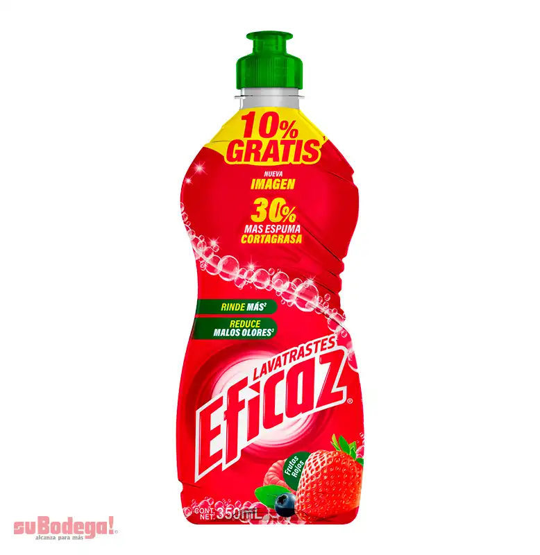 Detergente Eficaz Frutos Rojos 350 Ml.oferta