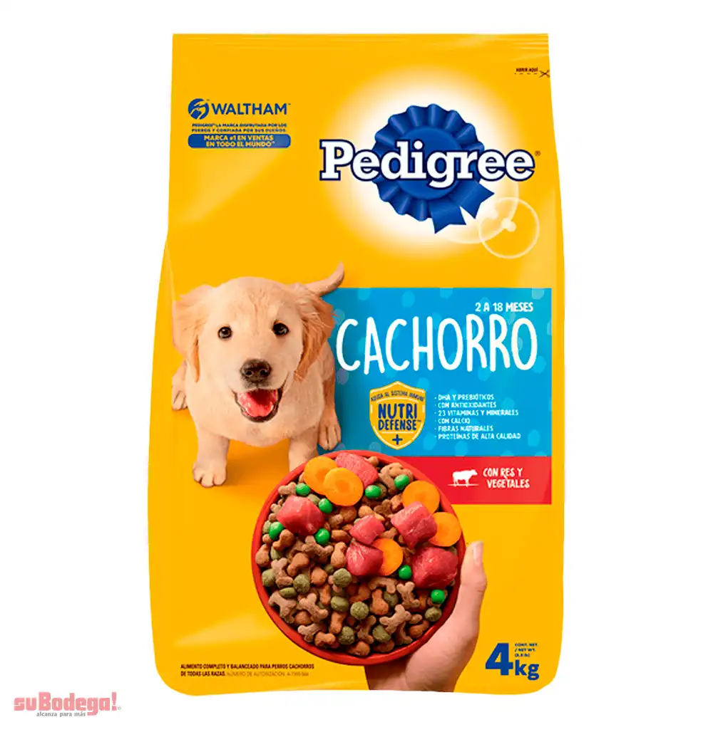 Alimento Pedigree Cachorro 4 Kg.
