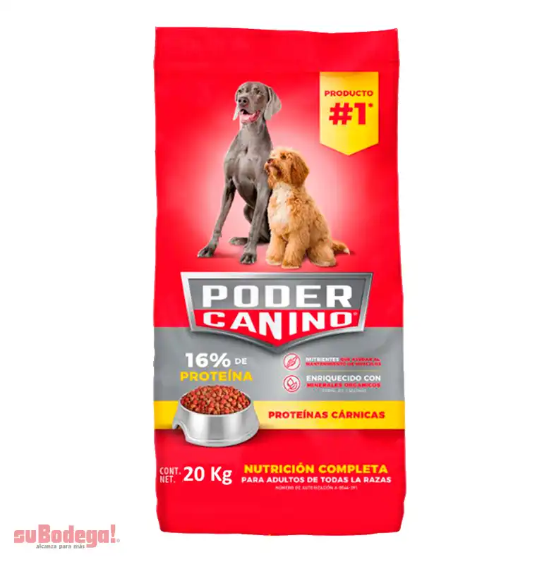 Alimento Ganador Poder Canino 20 kg