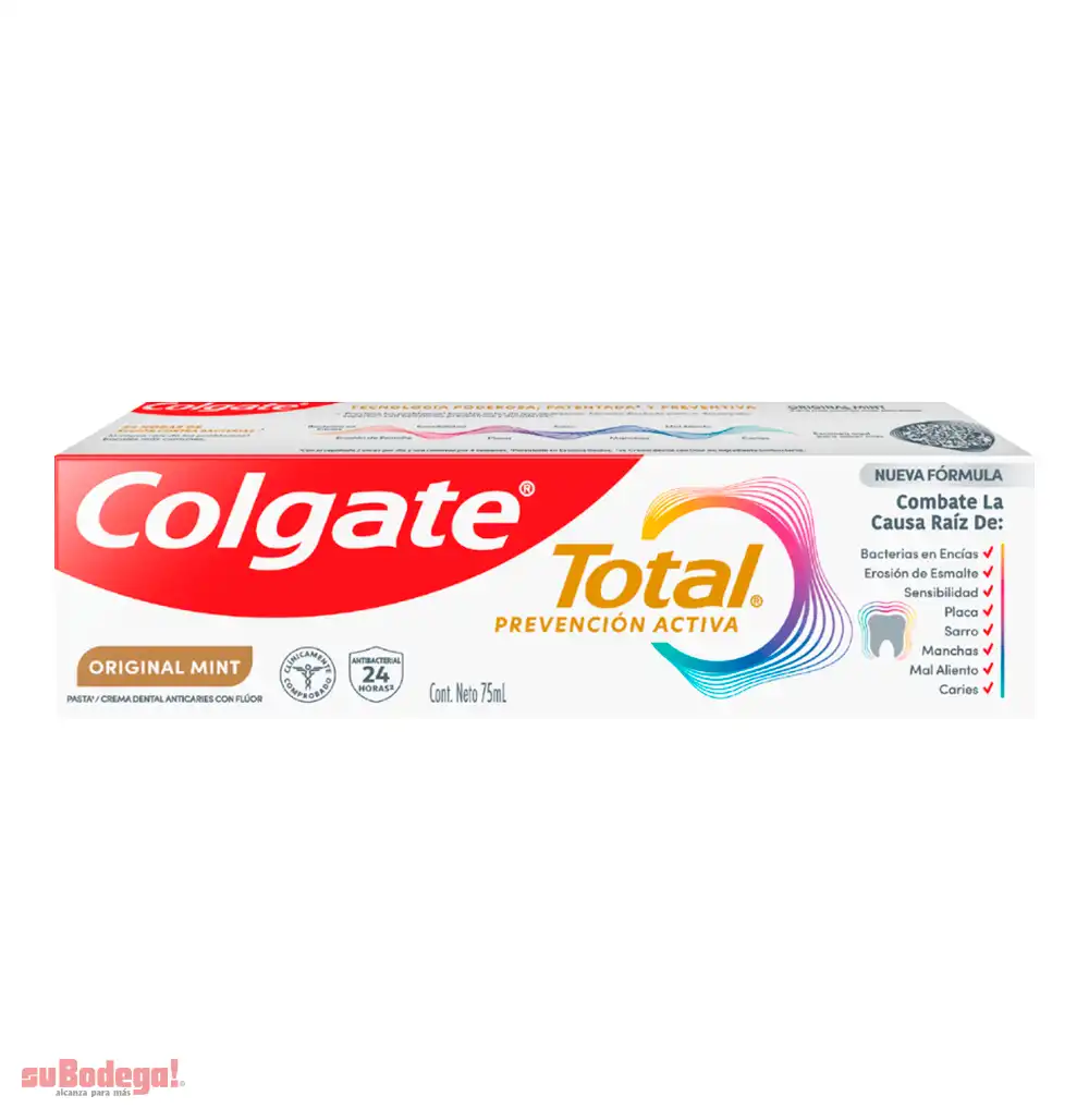 Crema Dental Colgate Total Clean Mint 75 ML.