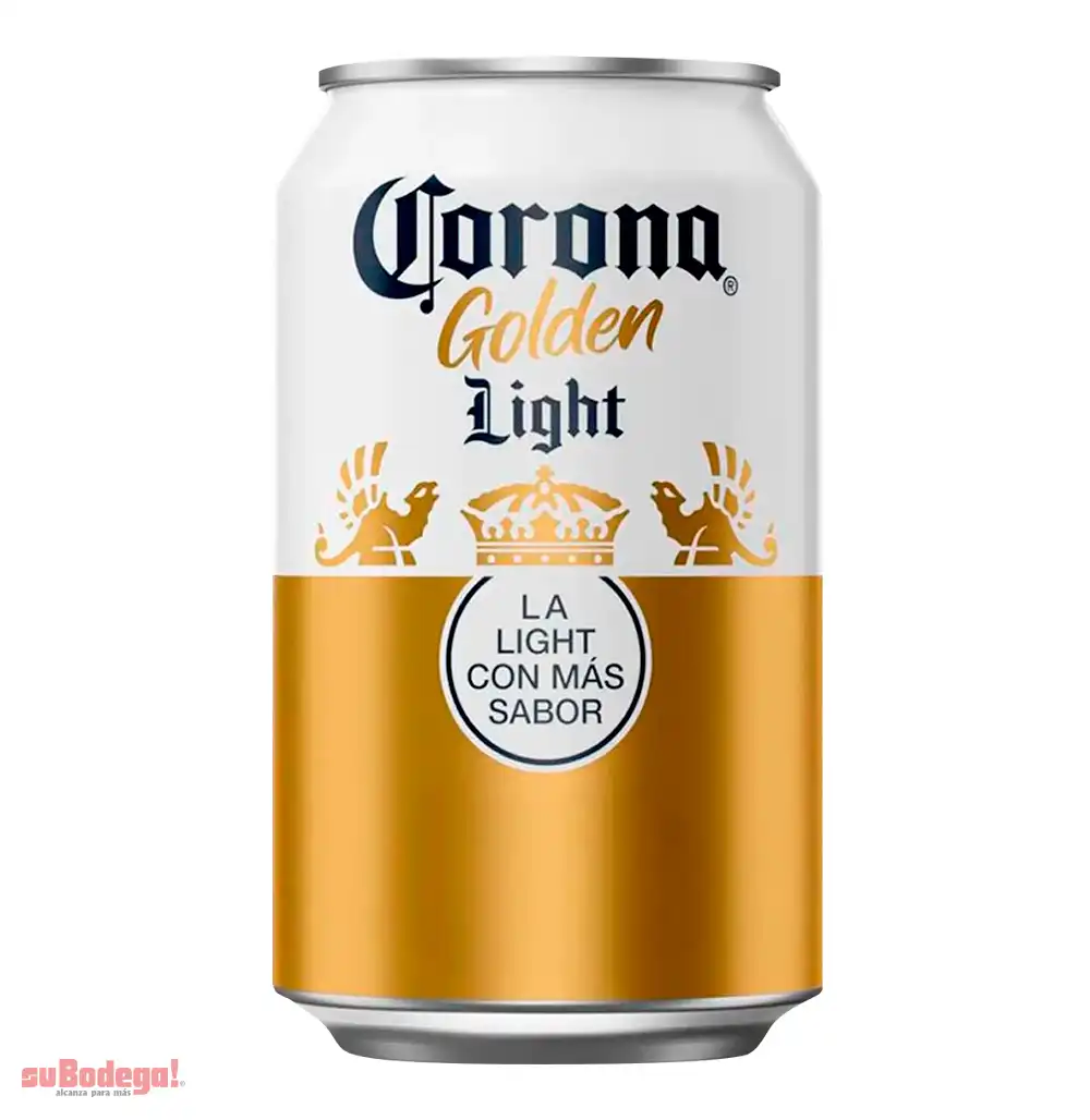 Cerveza Corona Golden Light Lata 330 ml.