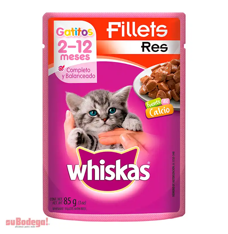 Alimento Whiskas Gatitos Res 85 GR.