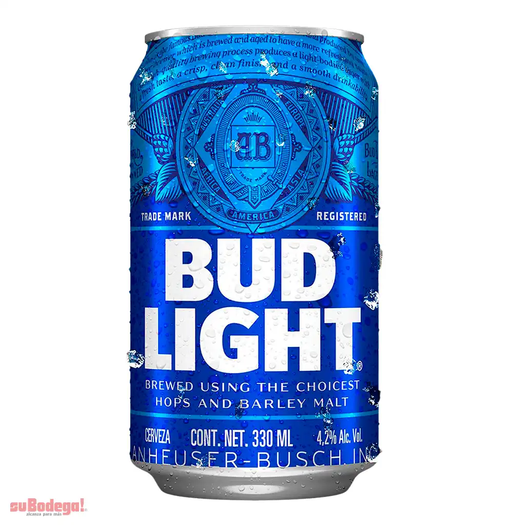 Cerveza Budlight lata 330 ml.