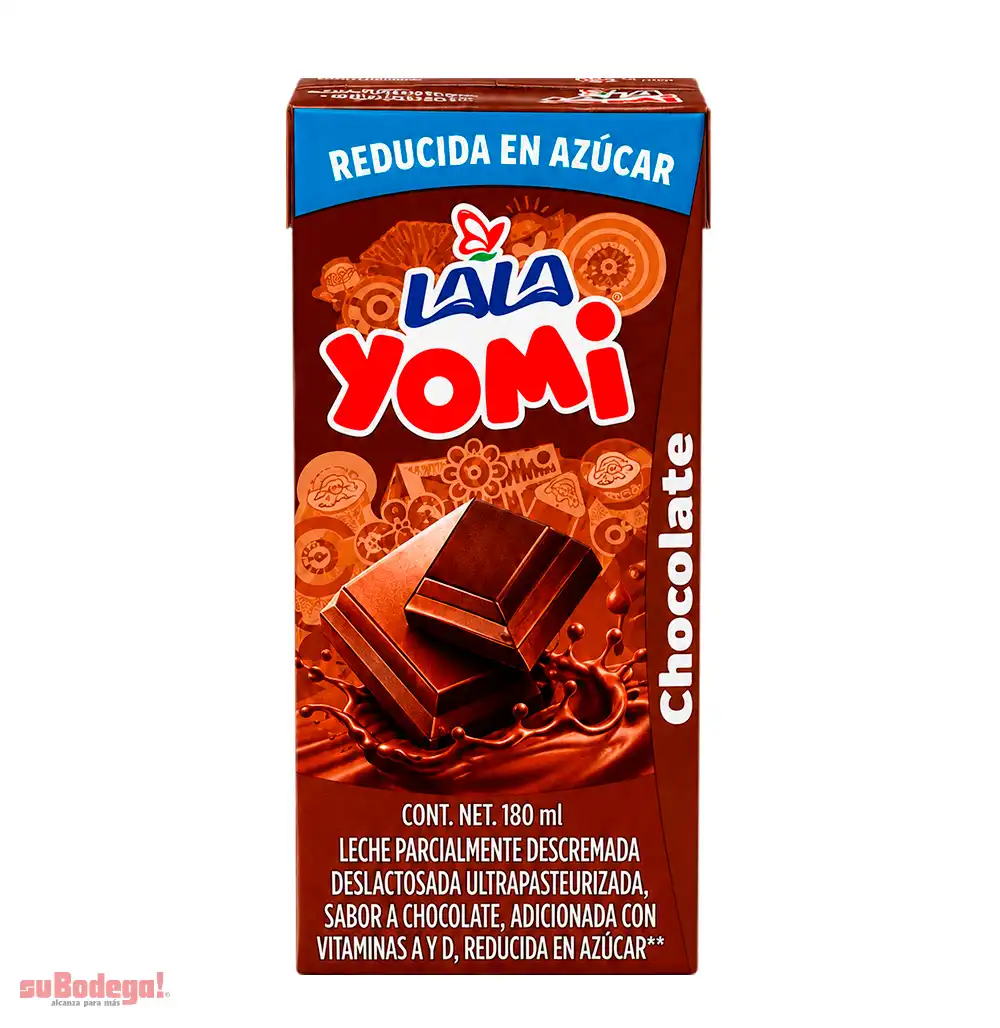 Leche Lala Yomi Chocolate Reducida en Azucar 180 ML.