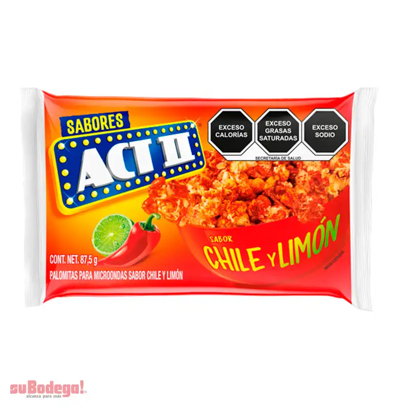Palomitas ACT II Chile y Limón 87.5 g