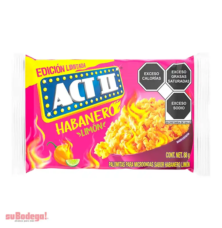 Palomitas ACT II Habanero Limón 88 g