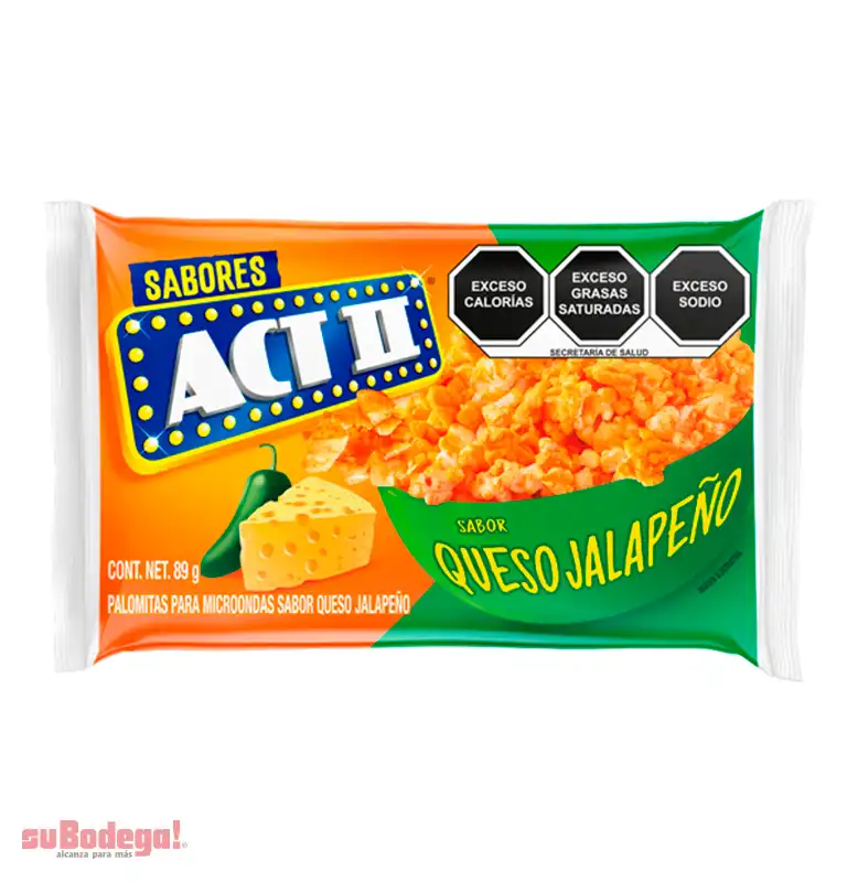 Palomitas ACT II Queso Jalapeño 89 g