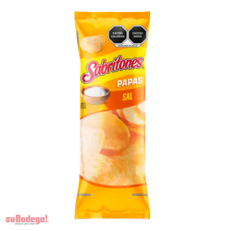 Botanas Sabritoenes Papas Sal 90 GR.