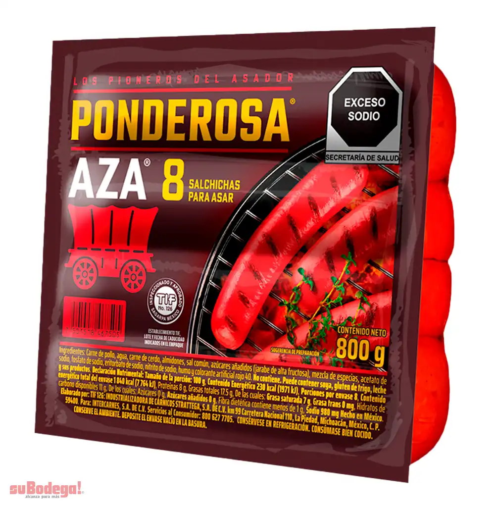 Salchicha para asar Ponderosa 800 g