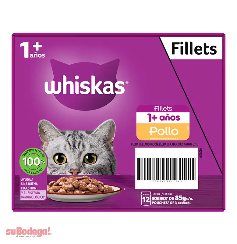 Alimento Whiskas Pollo 85 GR.