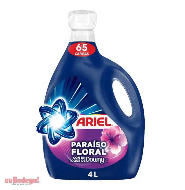 Detergente Ariel Liquido Paraiso Floral 4 LT.
