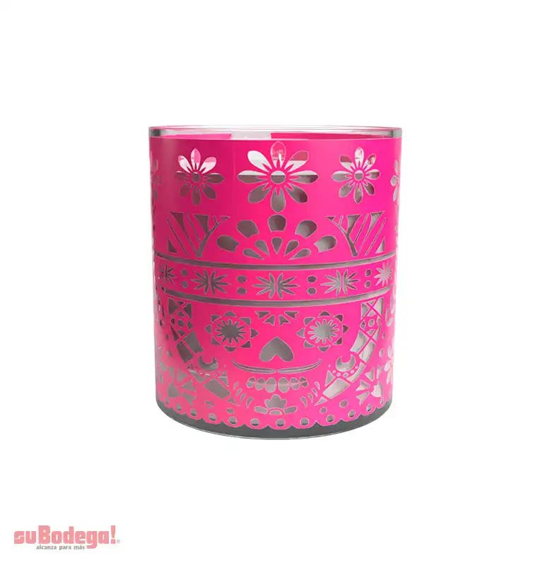 Veladora Mistica Mixta Papel Picado Pz.