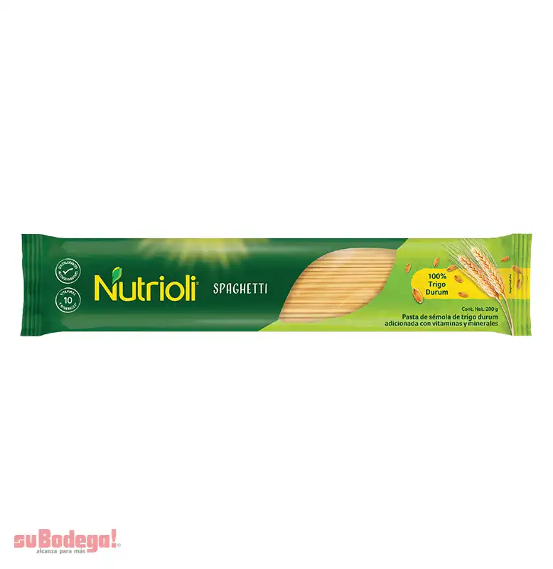 Pasta Nutrioli Spaguetti 200 GR.