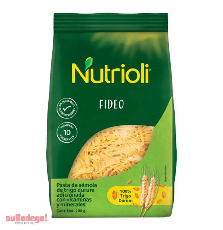 Pasta Nutrioli Fideo 200 GR.