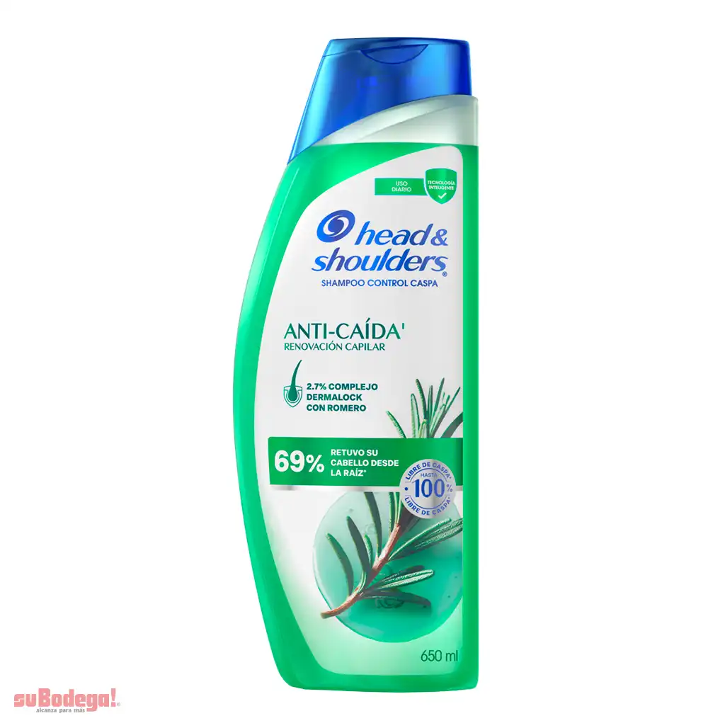 Shampoo Head & Shoulders Anti Caida Romero 650 ML.