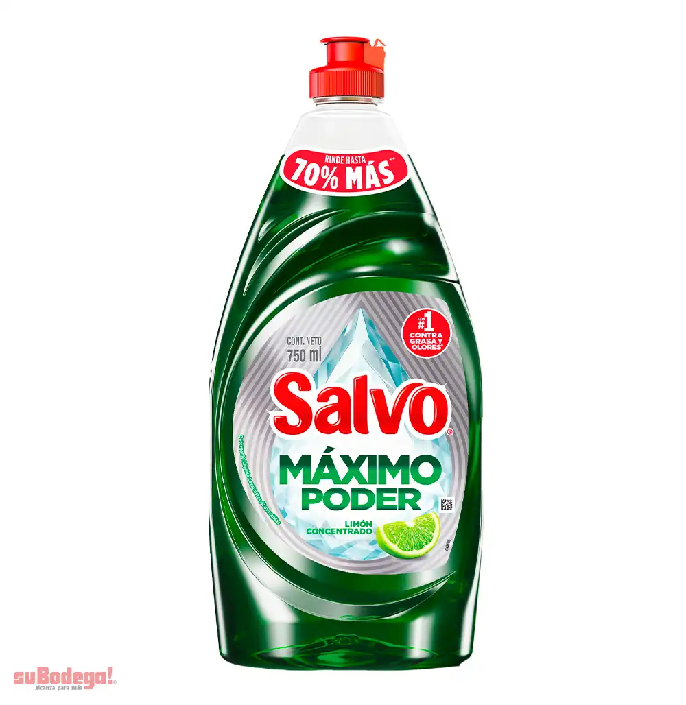 Detergente Salvo Maximo Poder Liquido 750 ML.