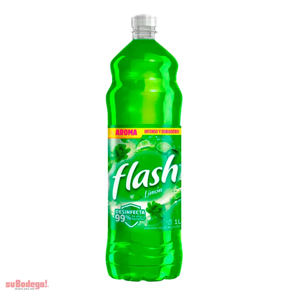 Limpiador Flash Limón 828 ML.