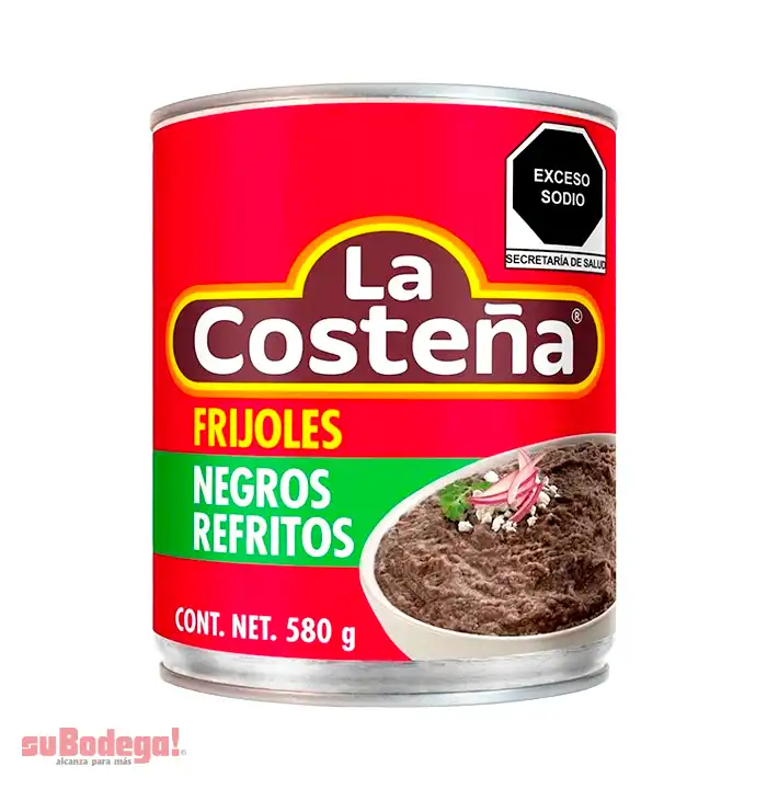 Frijol Negro Refrito La Costeña 580 gr.