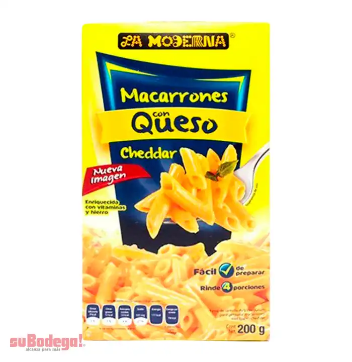 Pasta La Moderna Macarrón Queso 200 gr.